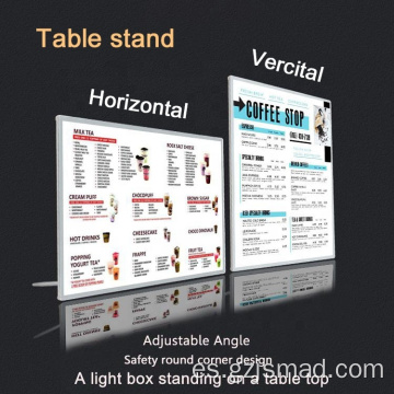 Poster de películas Material de vidrio templado Mantelar Caja de luz